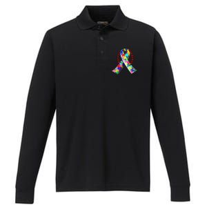 Autism Awareness Day Love Performance Long Sleeve Polo