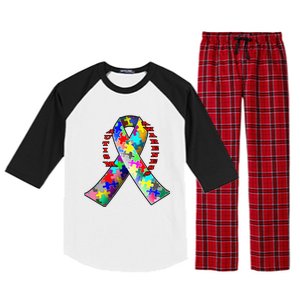 Autism Awareness Day Love Raglan Sleeve Pajama Set