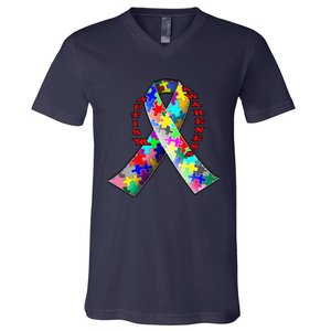 Autism Awareness Day Love V-Neck T-Shirt