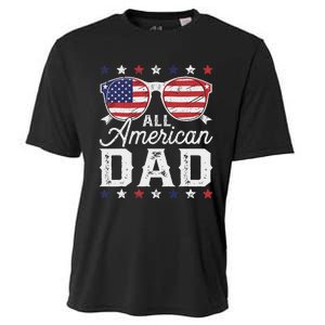 All American Dad 4th Of July Sunglasses Family Matching Cooling Performance Crew T-Shirt