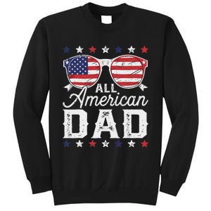 All American Dad 4th Of July Sunglasses Family Matching Sweatshirt