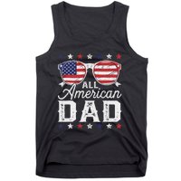 All American Dad 4th Of July Sunglasses Family Matching Tank Top