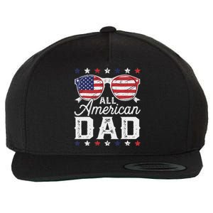 All American Dad 4th Of July Sunglasses Family Matching Wool Snapback Cap