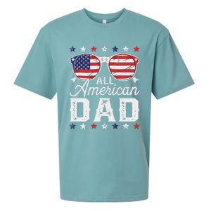 All American Dad 4th Of July Sunglasses Family Matching Sueded Cloud Jersey T-Shirt