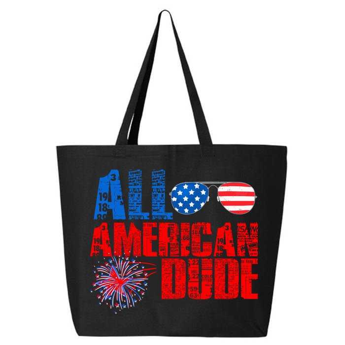 All American Dude 4th Of July 25L Jumbo Tote