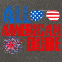 All American Dude 4th Of July Cotton Canvas Backpack