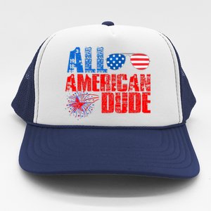 All American Dude 4th Of July Trucker Hat