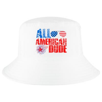 All American Dude 4th Of July Cool Comfort Performance Bucket Hat