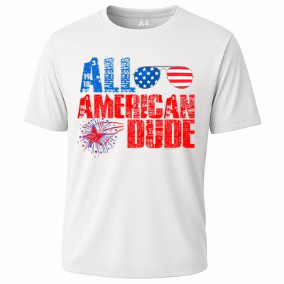 All American Dude 4th Of July Performance Shirt
