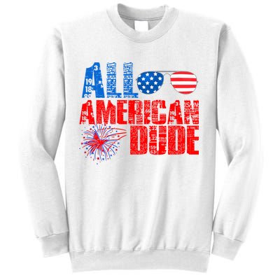 All American Dude 4th Of July Sweatshirt