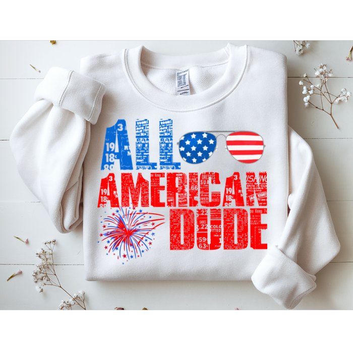 All American Dude 4th Of July Sweatshirt