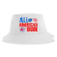 All American Dude 4th Of July Sustainable Bucket Hat