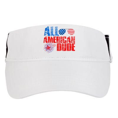 All American Dude 4th Of July Adult Drive Performance Visor