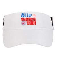 All American Dude 4th Of July Adult Drive Performance Visor
