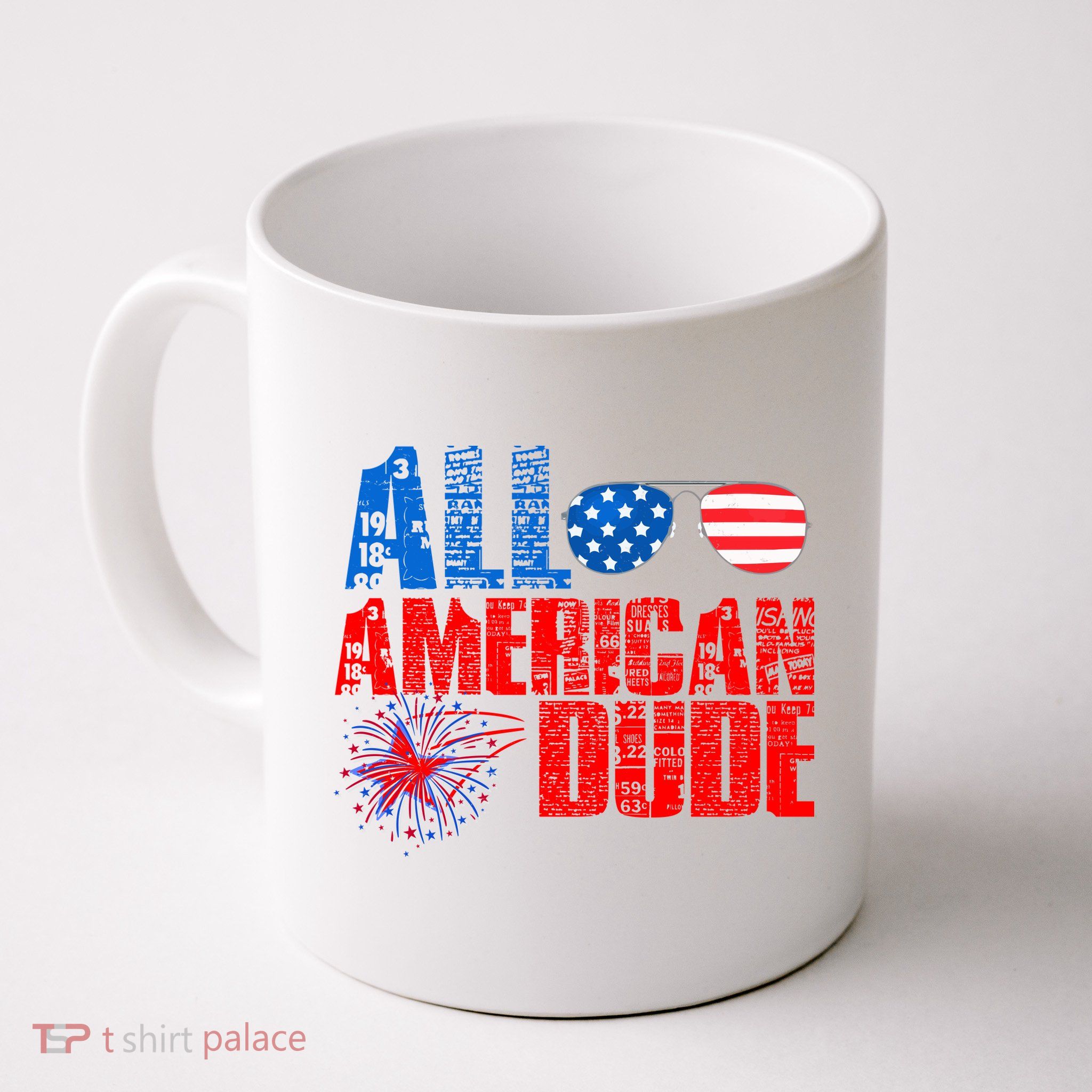 All American Dude 4th Of July Mug