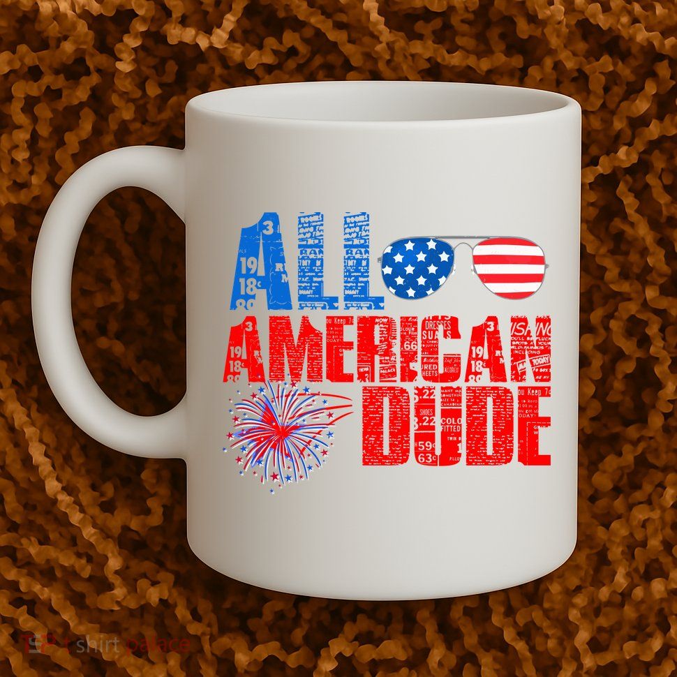 All American Dude 4th Of July Mug