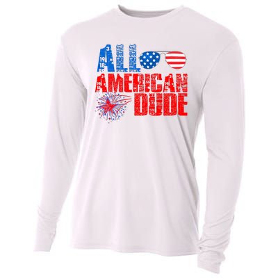 All American Dude 4th Of July Cooling Performance Long Sleeve Crew