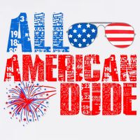 All American Dude 4th Of July Cooling Performance Long Sleeve Crew