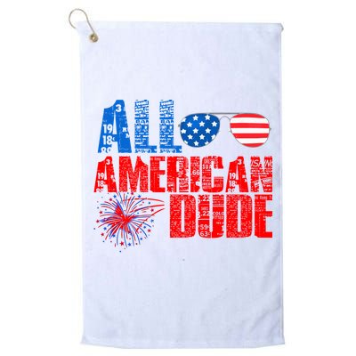 All American Dude 4th Of July Golf Towel