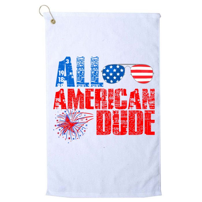 All American Dude 4th Of July Golf Towel