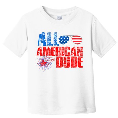 All American Dude 4th Of July Toddler T-Shirt