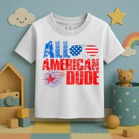All American Dude 4th Of July Toddler T-Shirt