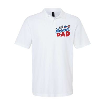 All American Dad | 4th Of July Family Outfits Softstyle Adult Sport Polo