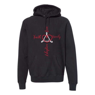 Adoption Announcement Day Family Faith Love Premium Hoodie