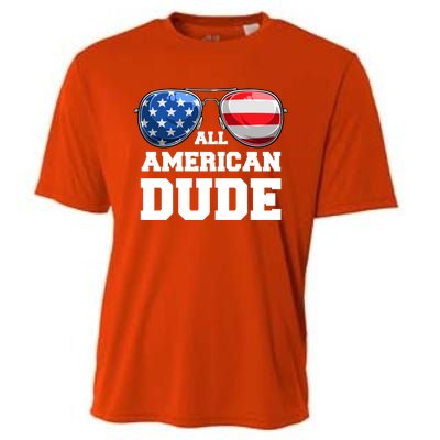 All American Dude 4th Of July Great Gift Cooling Performance Crew T-Shirt