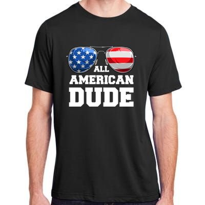 All American Dude 4th Of July Great Gift Adult ChromaSoft Performance T-Shirt