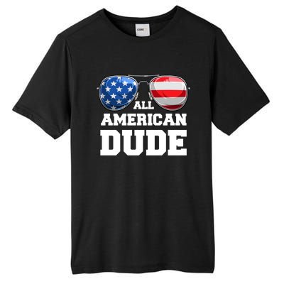 All American Dude 4th Of July Great Gift Tall Fusion ChromaSoft Performance T-Shirt