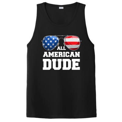 All American Dude 4th Of July Great Gift PosiCharge Competitor Tank