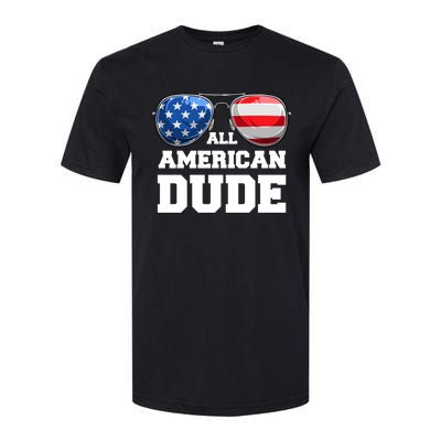 All American Dude 4th Of July Great Gift Softstyle CVC T-Shirt