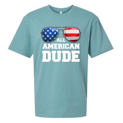 All American Dude 4th Of July Great Gift Sueded Cloud Jersey T-Shirt