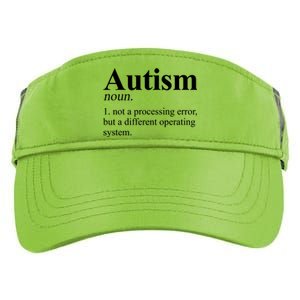 Autism Awareness Definition Gift Adult Drive Performance Visor