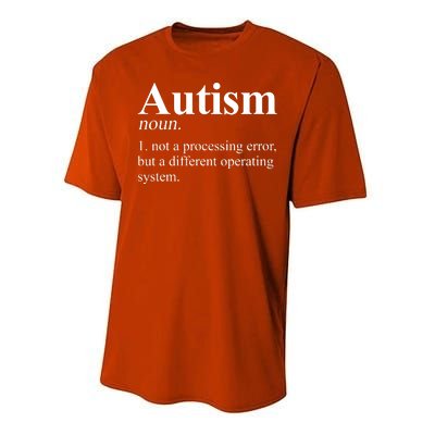 Autism Awareness Definition Gift Performance Sprint T-Shirt