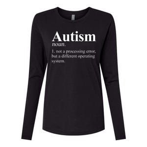 Autism Awareness Definition Gift Womens Cotton Relaxed Long Sleeve T-Shirt