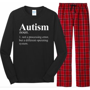 Autism Awareness Definition Gift Long Sleeve Pajama Set