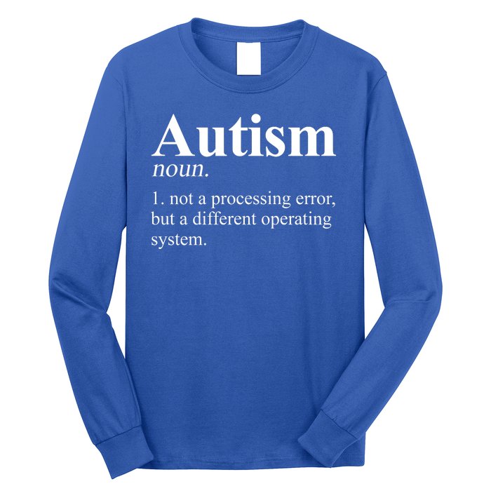 Autism Awareness Definition Gift Long Sleeve Shirt