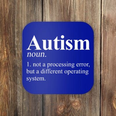 Autism Awareness Definition Gift Coaster