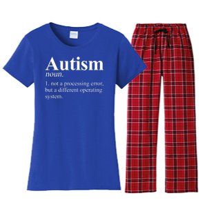 Autism Awareness Definition Gift Women's Flannel Pajama Set