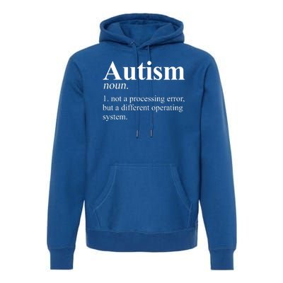 Autism Awareness Definition Gift Premium Hoodie