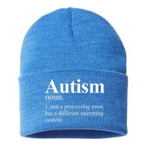 Autism Awareness Definition Gift Sustainable Knit Beanie