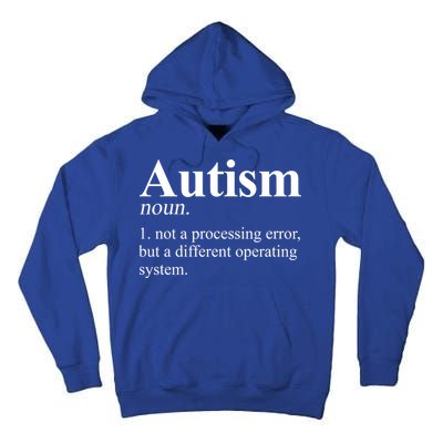 Autism Awareness Definition Gift Tall Hoodie