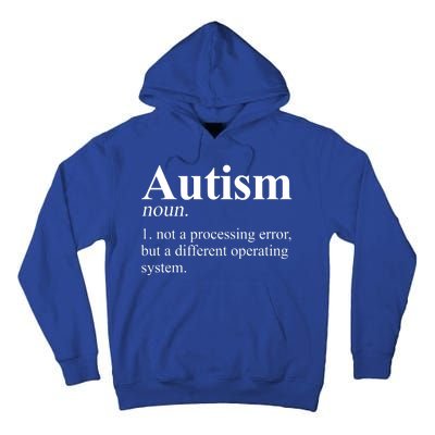 Autism Awareness Definition Gift Tall Hoodie