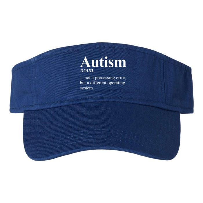 Autism Awareness Definition Gift Valucap Bio-Washed Visor