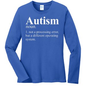 Autism Awareness Definition Gift Ladies Long Sleeve Shirt