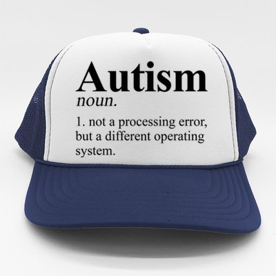 Autism Awareness Definition Gift Trucker Hat