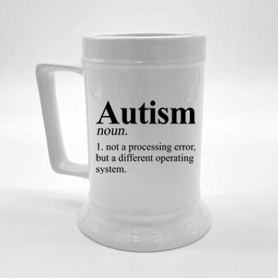 Autism Awareness Definition Gift Beer Stein