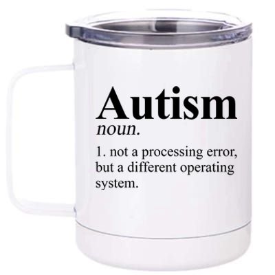 Autism Awareness Definition Gift 12 oz Stainless Steel Tumbler Cup